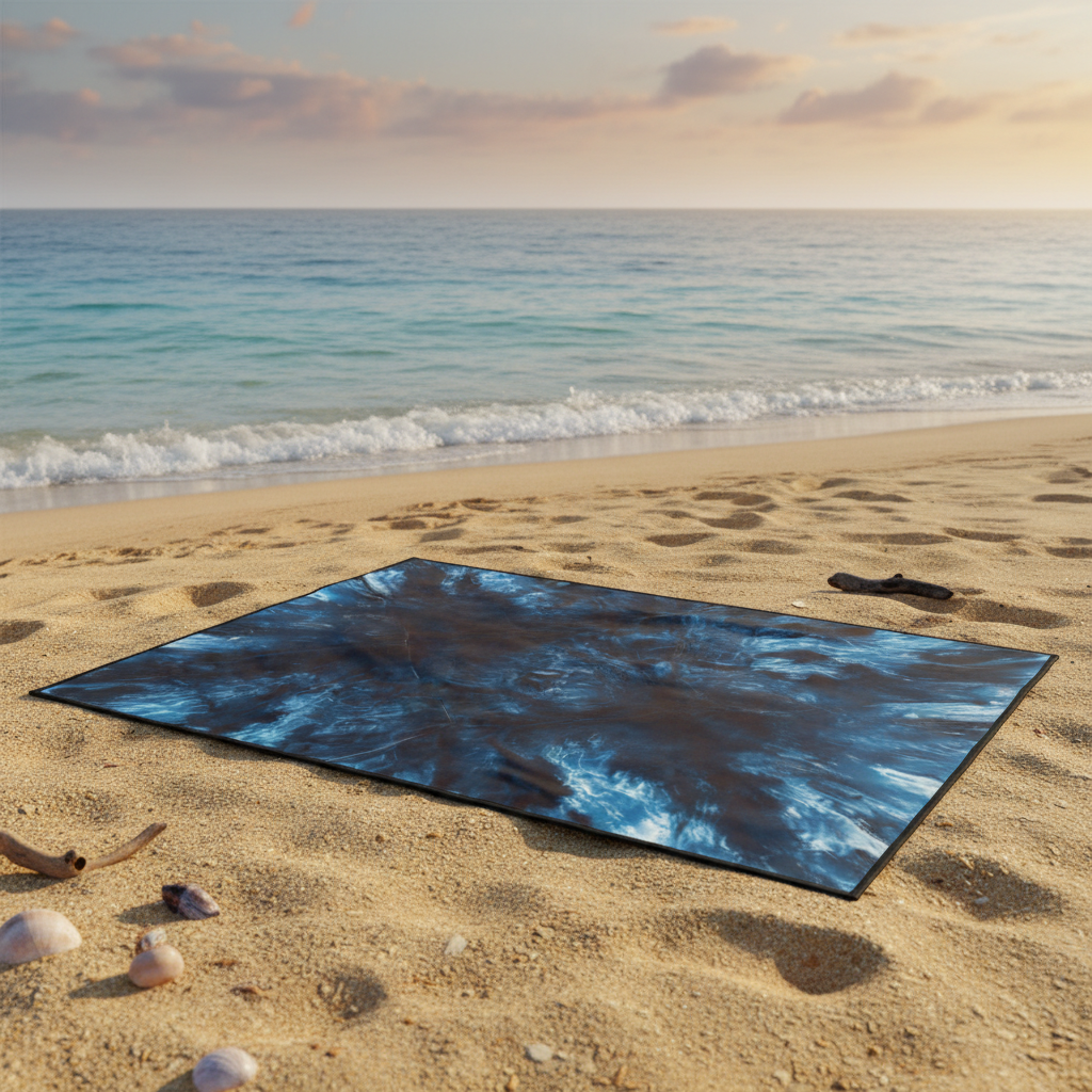 put my product image on the sand of the beach